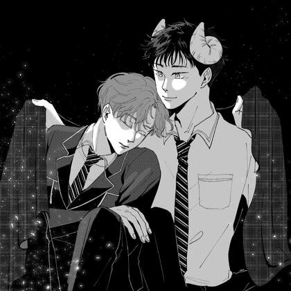 screen tone + half body